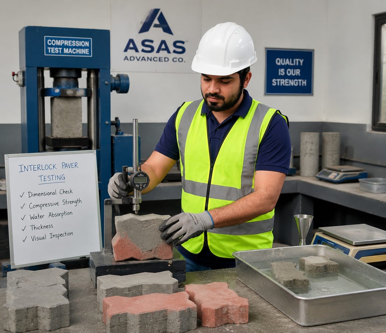 ASAS Advanced Co concrete block production factory in Saudi Arabia
