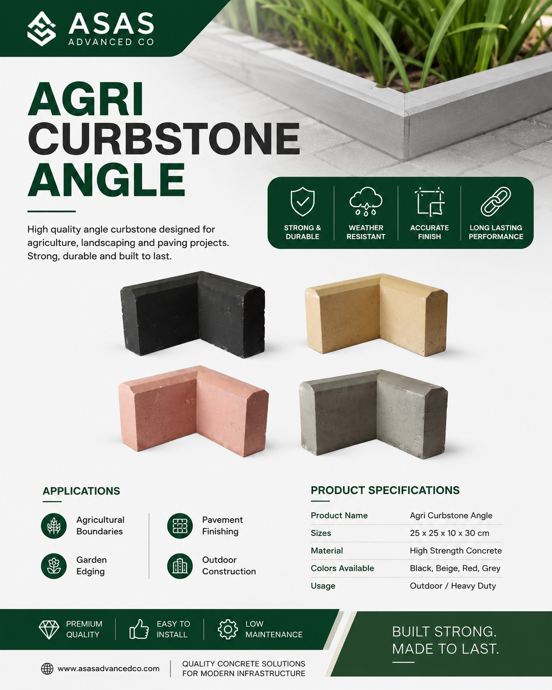 ASAS Advanced Co concrete block production factory in Saudi Arabia