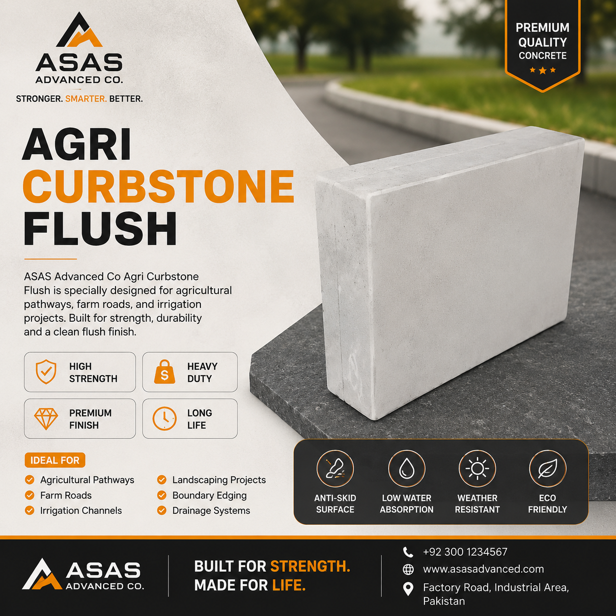 ASAS Advanced Co concrete block production factory in Saudi Arabia