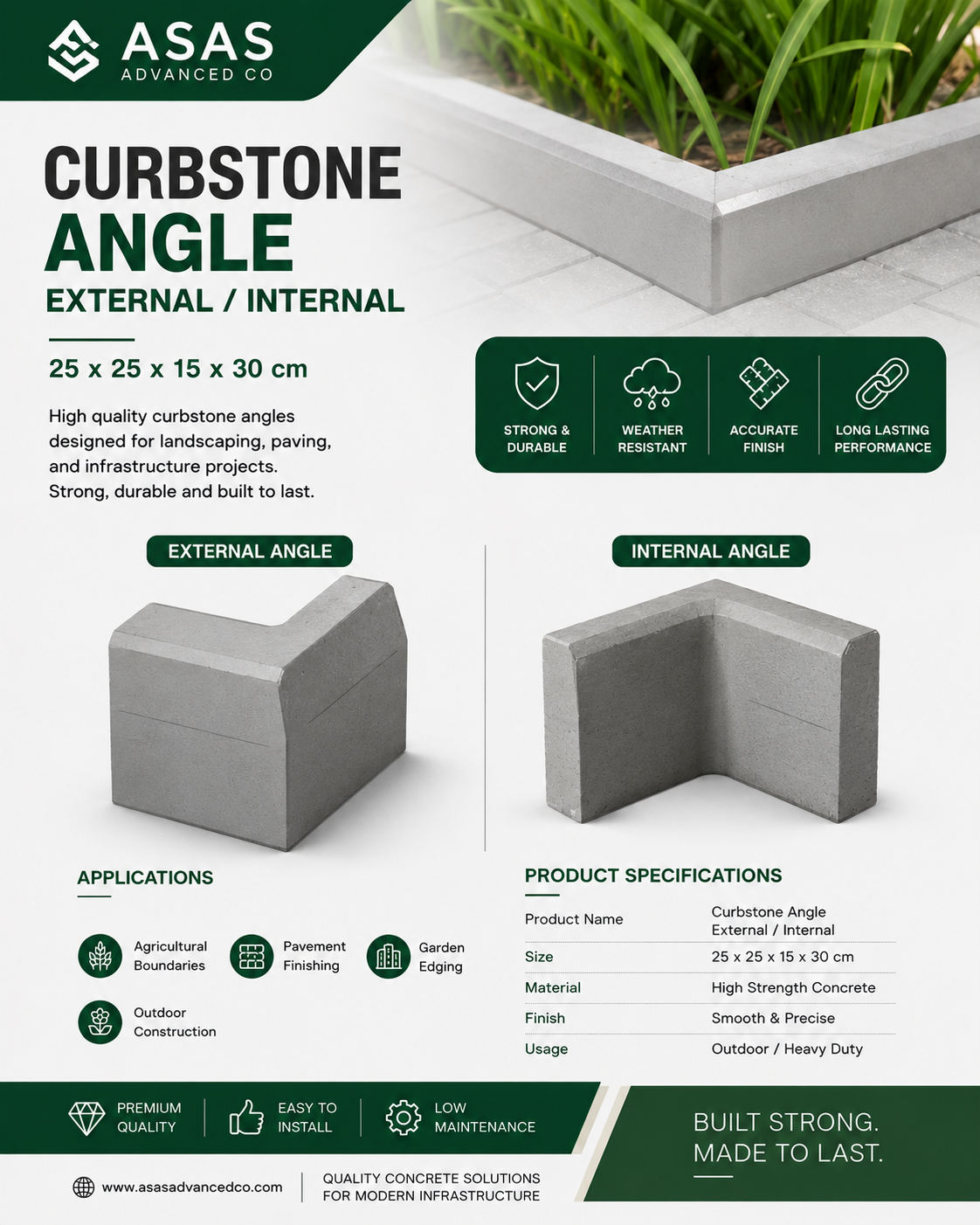 ASAS Advanced Co concrete block production factory in Saudi Arabia