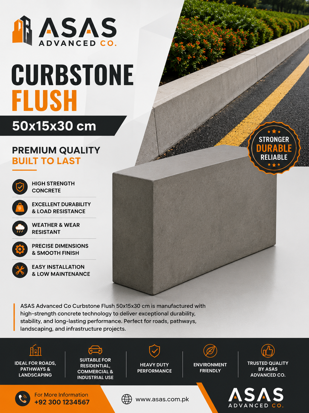 ASAS Advanced Co concrete block production factory in Saudi Arabia