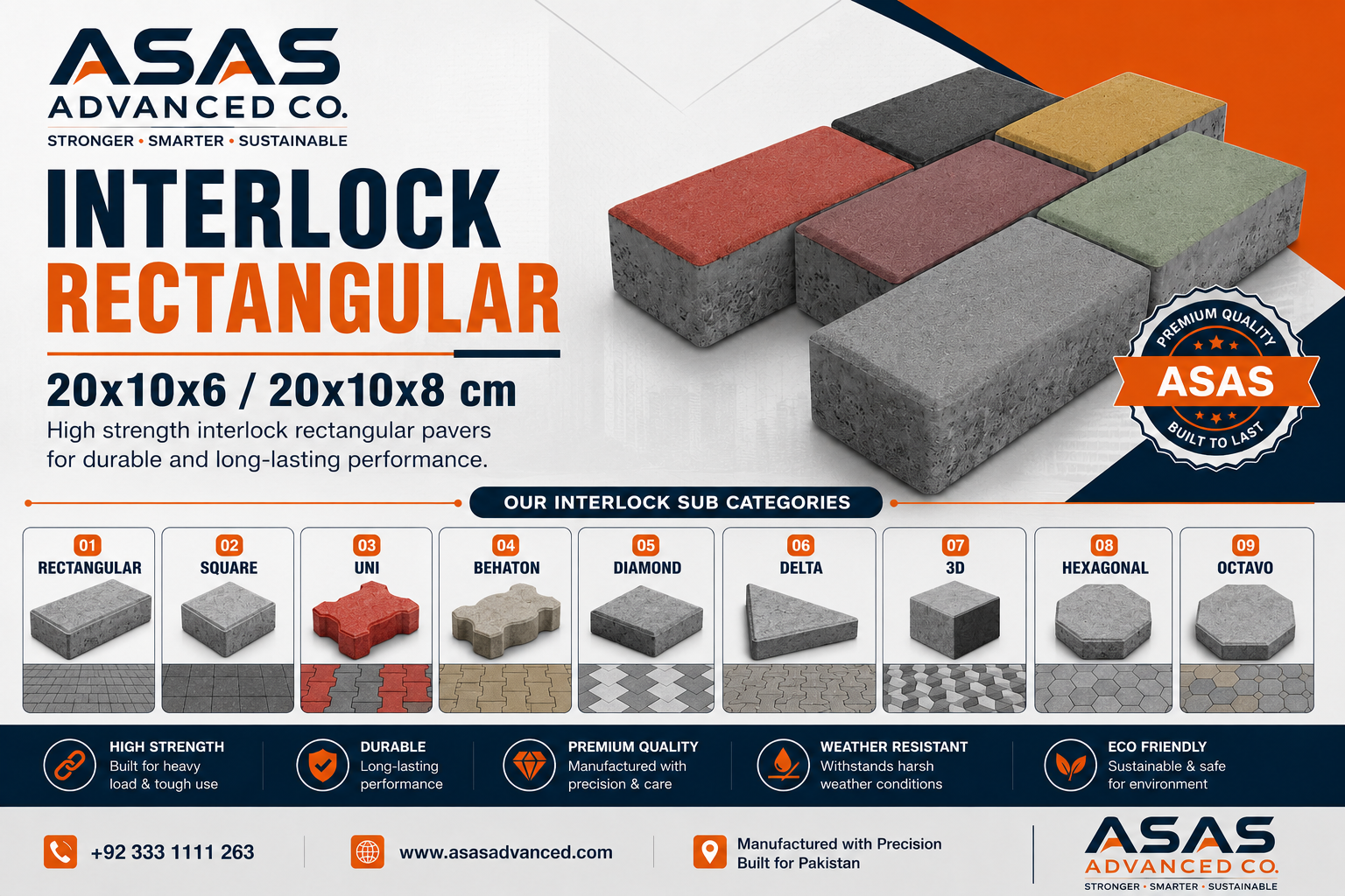 ASAS Advanced Co concrete block production factory in Saudi Arabia