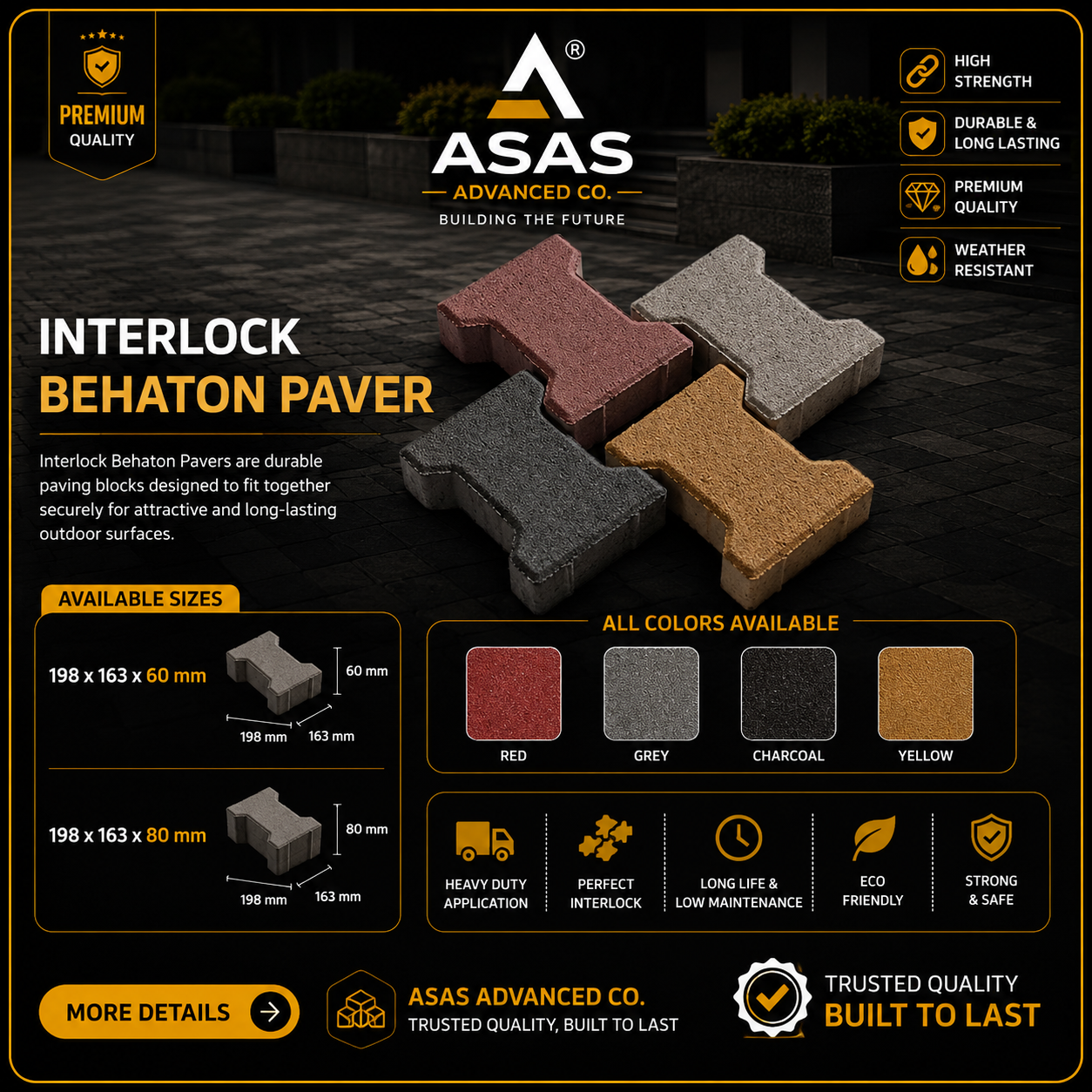 ASAS Advanced Co concrete block production factory in Saudi Arabia