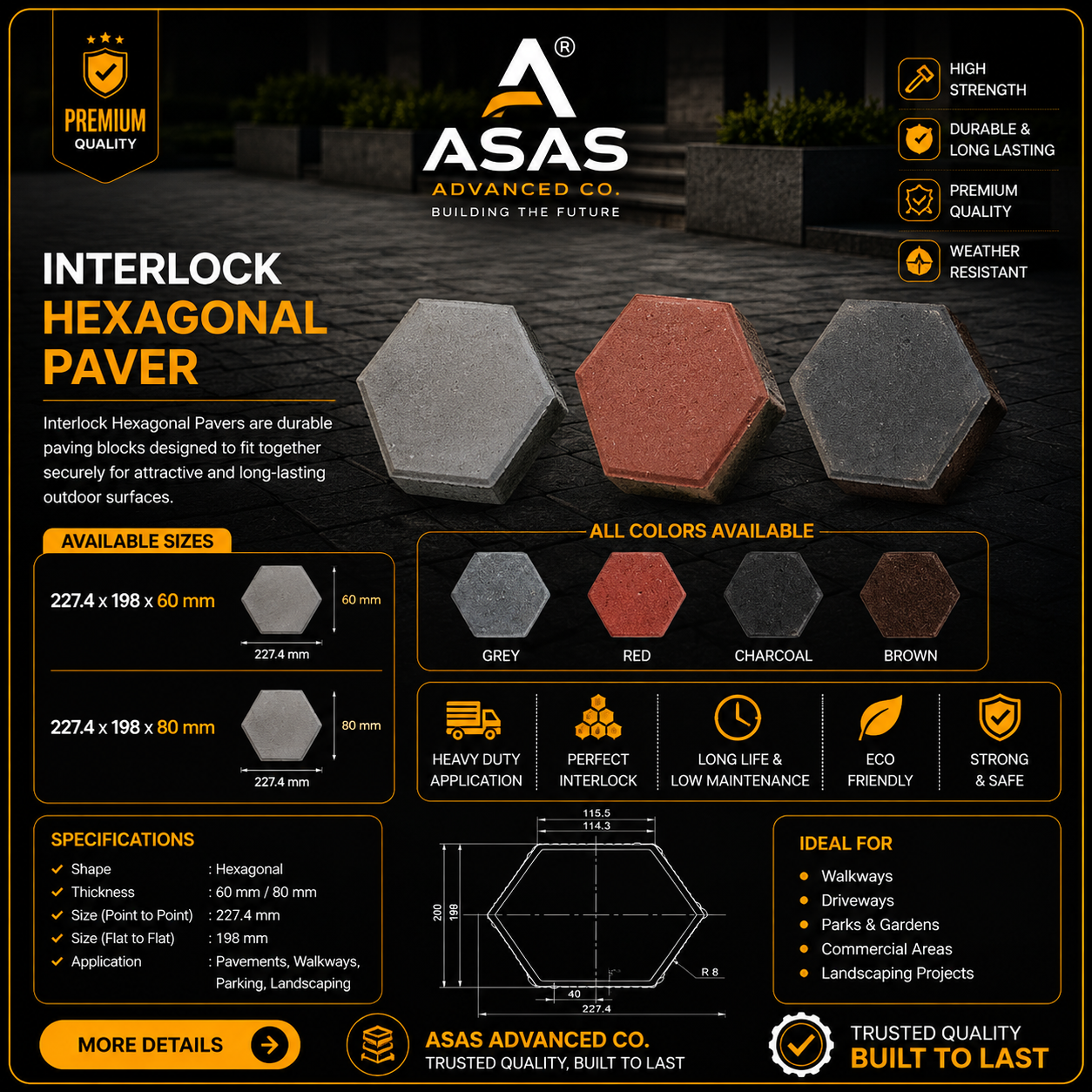 ASAS Advanced Co concrete block production factory in Saudi Arabia