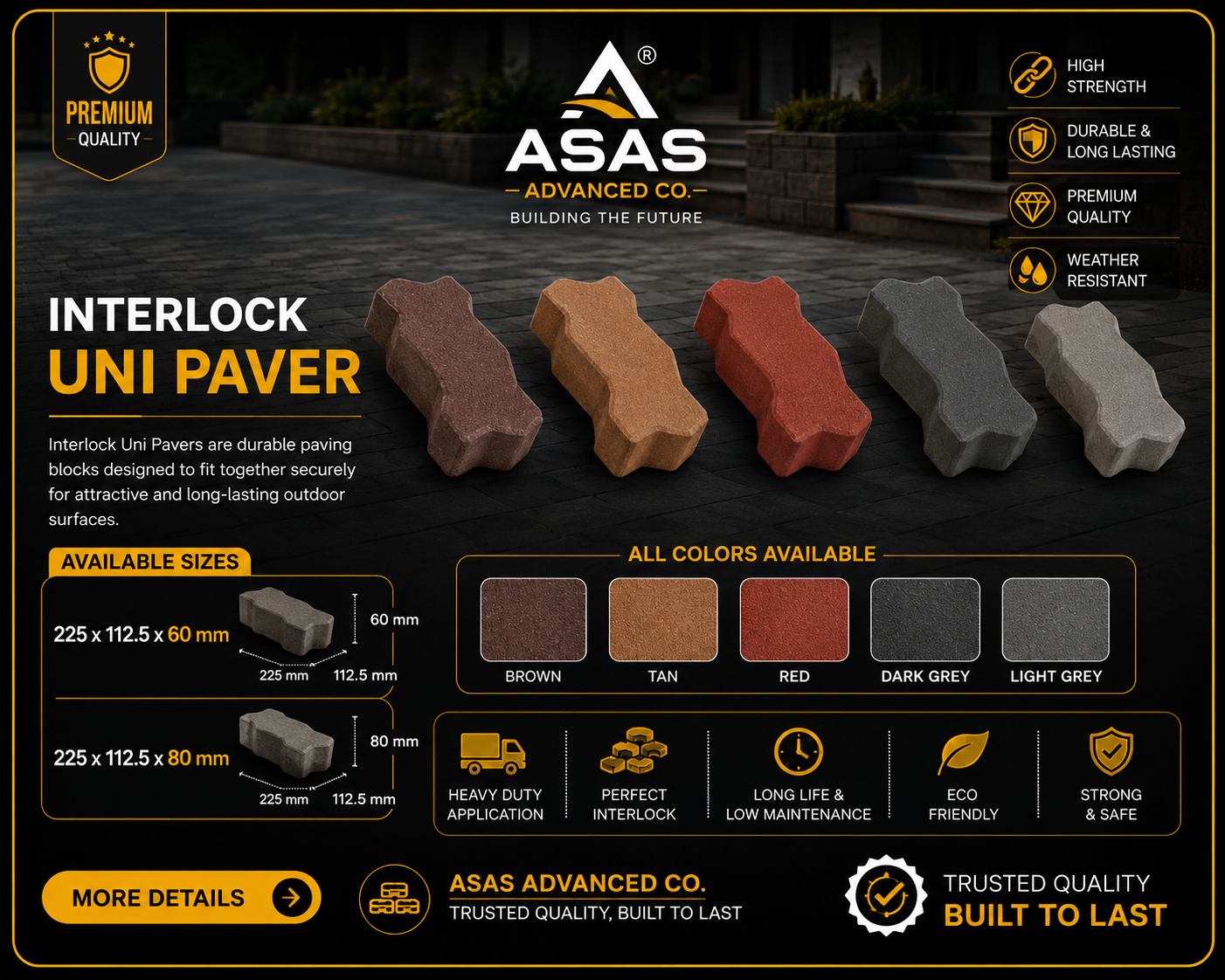 ASAS Advanced Co concrete block production factory in Saudi Arabia